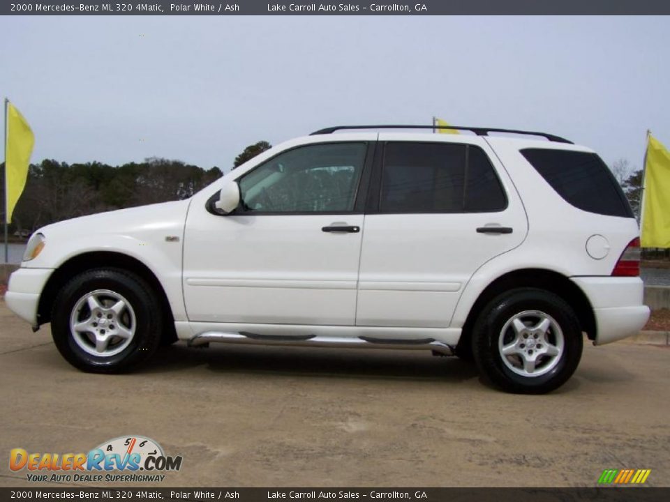2000 Mercedes-Benz ML 320 4Matic Polar White / Ash Photo #8