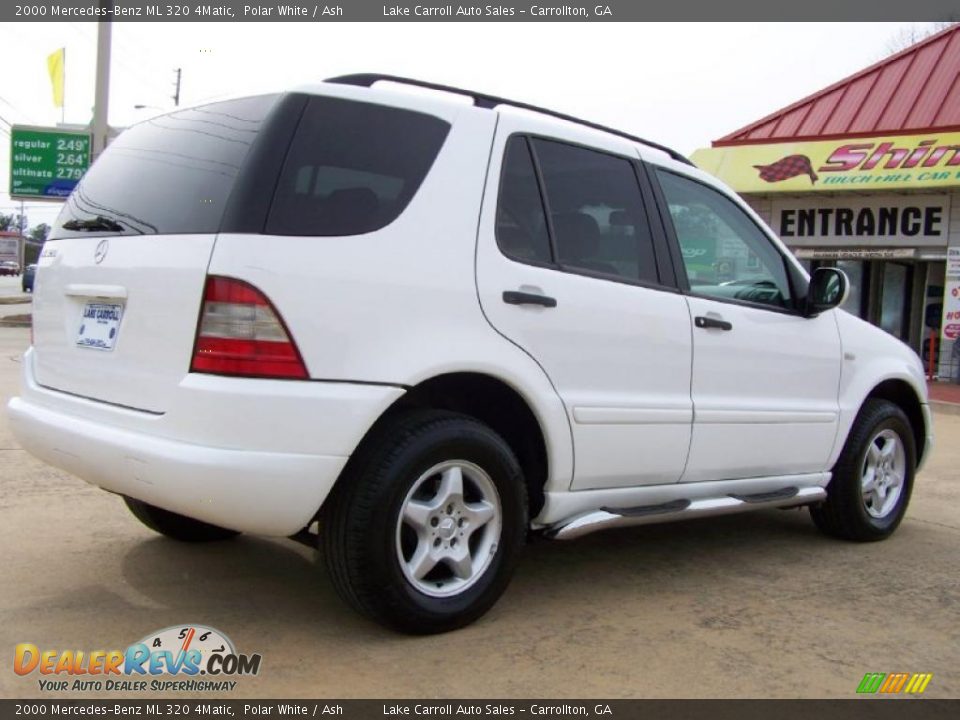 2000 Mercedes-Benz ML 320 4Matic Polar White / Ash Photo #12