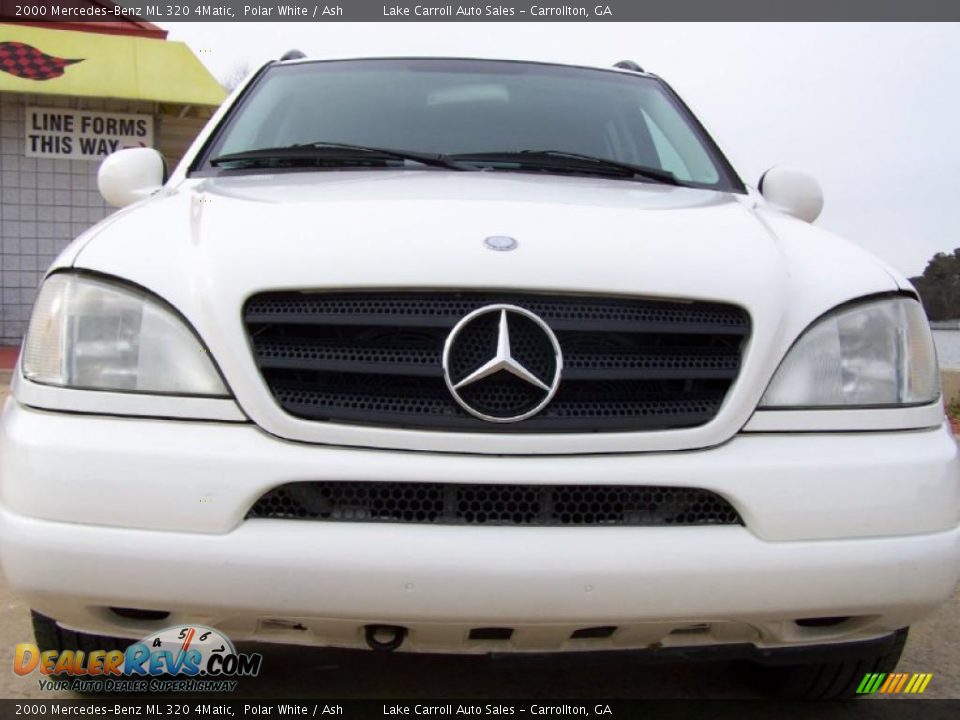 2000 Mercedes-Benz ML 320 4Matic Polar White / Ash Photo #16