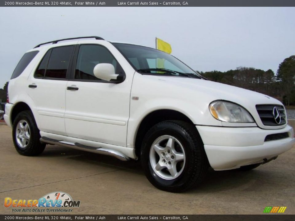 2000 Mercedes-Benz ML 320 4Matic Polar White / Ash Photo #17