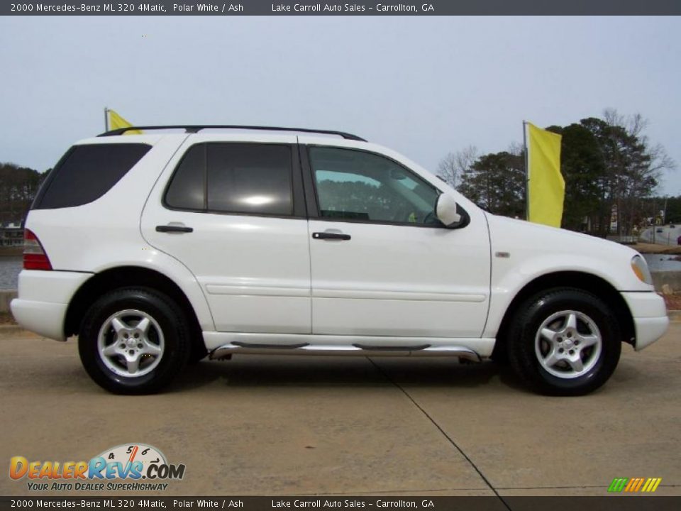 2000 Mercedes-Benz ML 320 4Matic Polar White / Ash Photo #18
