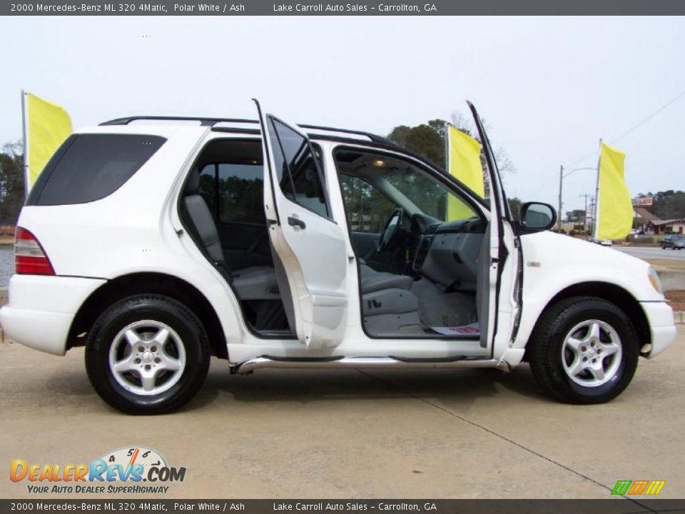 2000 Mercedes-Benz ML 320 4Matic Polar White / Ash Photo #19