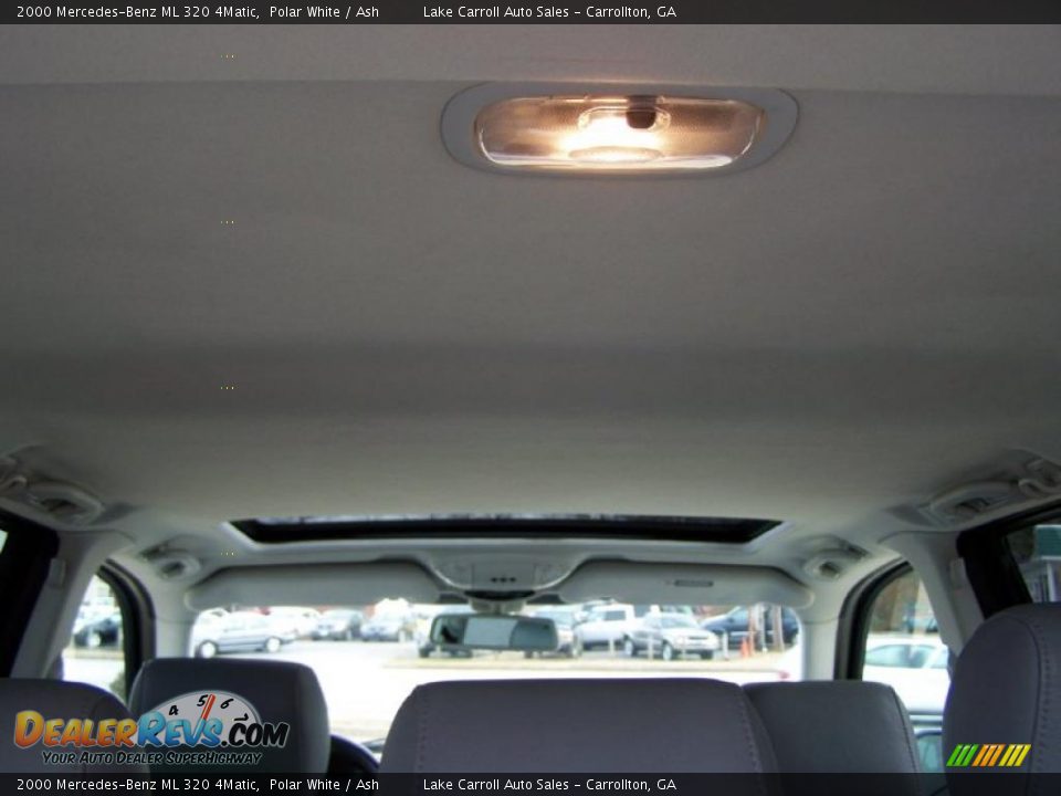 2000 Mercedes-Benz ML 320 4Matic Polar White / Ash Photo #24