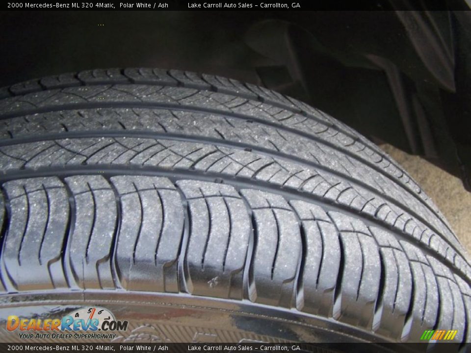 2000 Mercedes-Benz ML 320 4Matic Polar White / Ash Photo #28