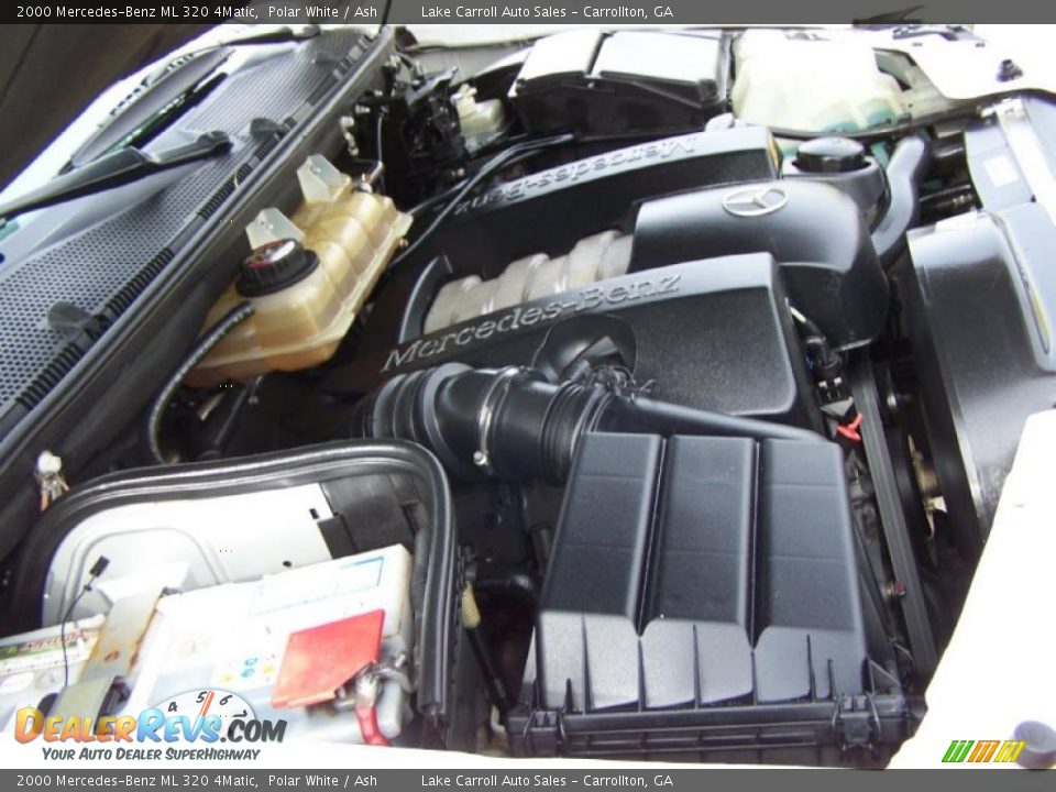 2000 Mercedes-Benz ML 320 4Matic Polar White / Ash Photo #30