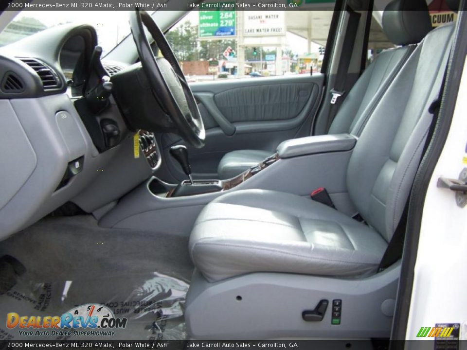 2000 Mercedes-Benz ML 320 4Matic Polar White / Ash Photo #33