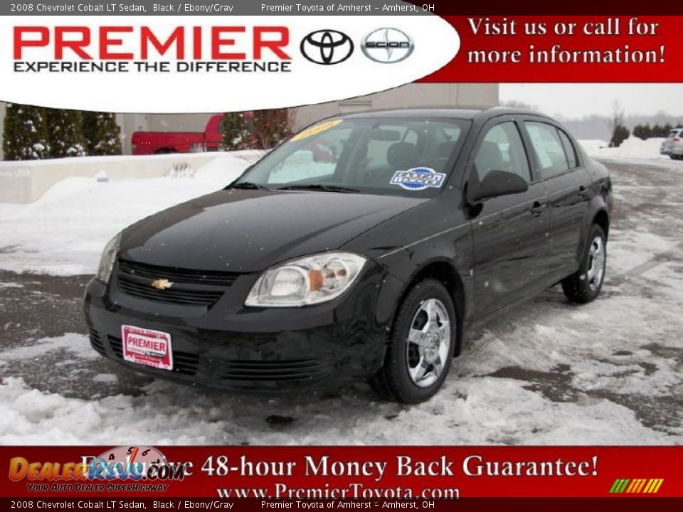 2008 Chevrolet Cobalt LT Sedan Black / Ebony/Gray Photo #1