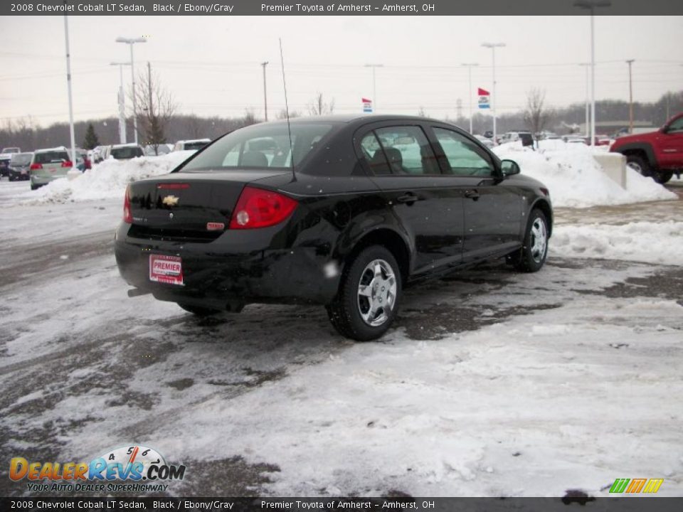 2008 Chevrolet Cobalt LT Sedan Black / Ebony/Gray Photo #5