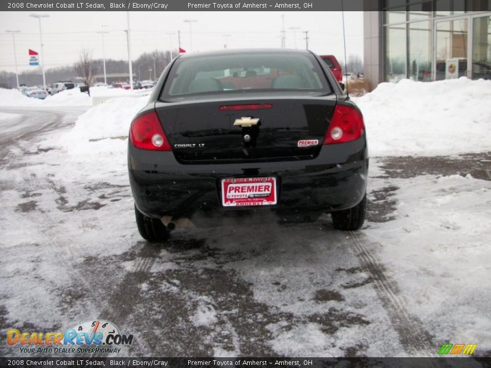 2008 Chevrolet Cobalt LT Sedan Black / Ebony/Gray Photo #6