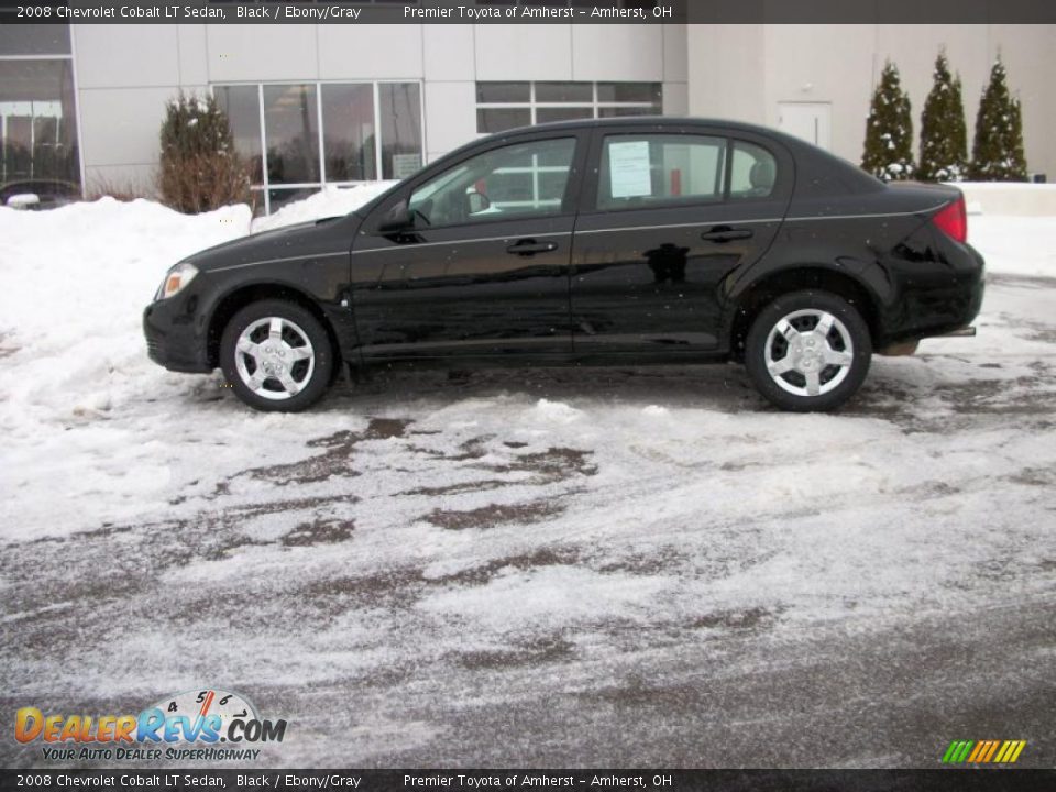 2008 Chevrolet Cobalt LT Sedan Black / Ebony/Gray Photo #8