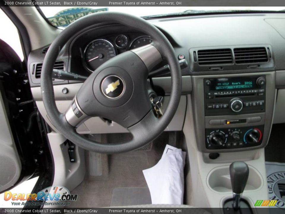 2008 Chevrolet Cobalt LT Sedan Black / Ebony/Gray Photo #11