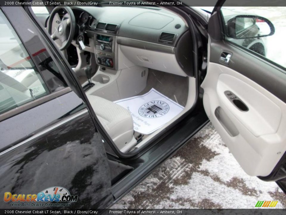 2008 Chevrolet Cobalt LT Sedan Black / Ebony/Gray Photo #12