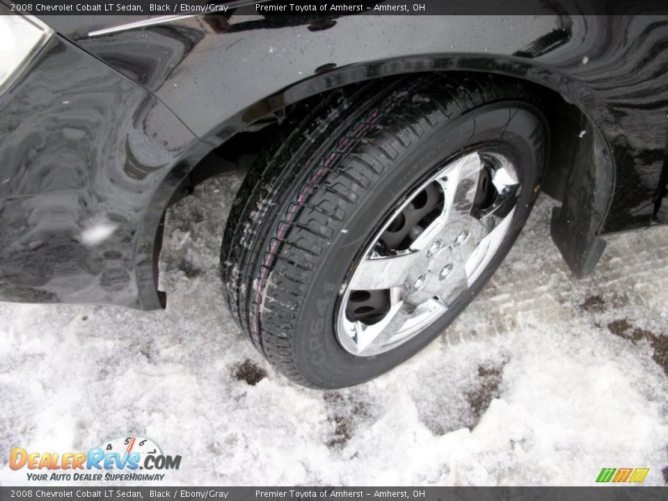 2008 Chevrolet Cobalt LT Sedan Black / Ebony/Gray Photo #16