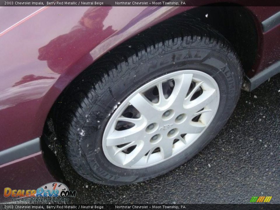 2003 Chevrolet Impala Berry Red Metallic / Neutral Beige Photo #9