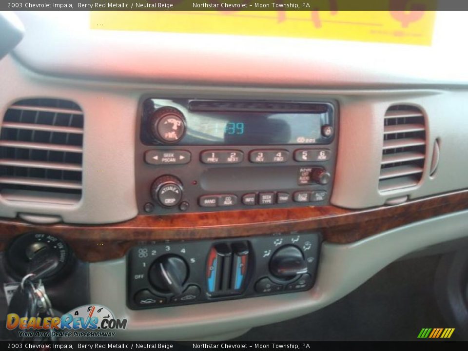 2003 Chevrolet Impala Berry Red Metallic / Neutral Beige Photo #18