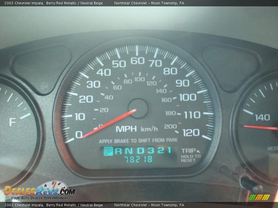 2003 Chevrolet Impala Berry Red Metallic / Neutral Beige Photo #20