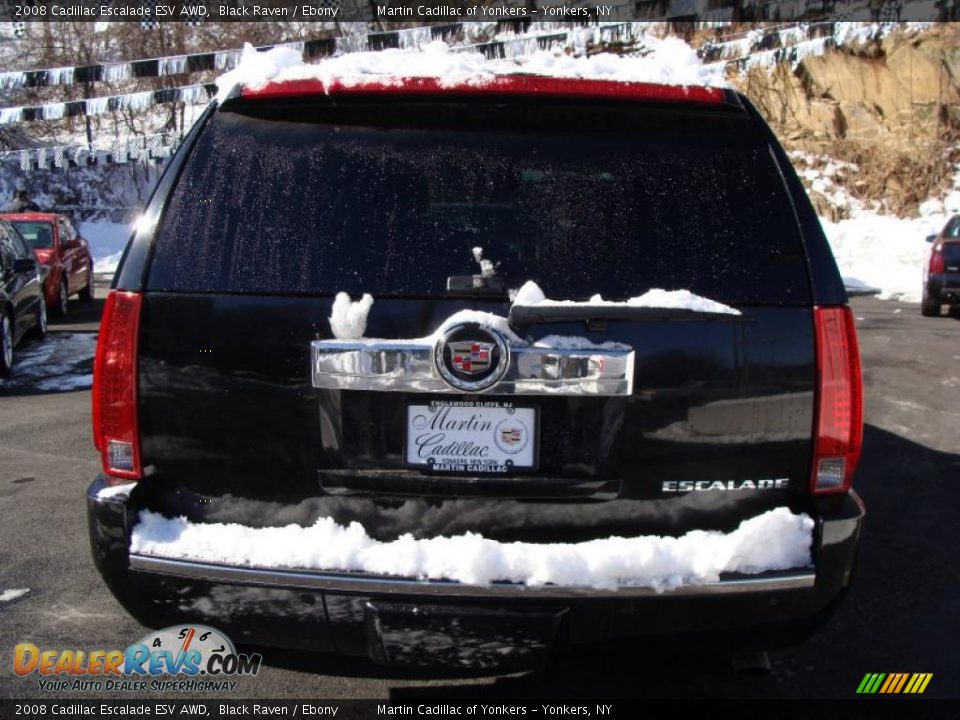 2008 Cadillac Escalade ESV AWD Black Raven / Ebony Photo #6