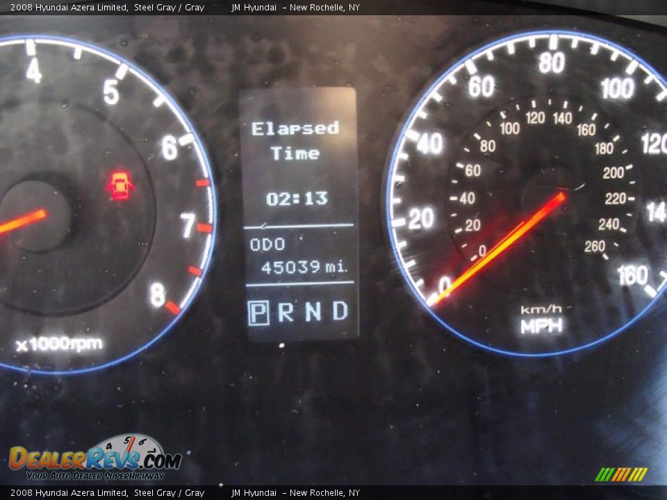 2008 Hyundai Azera Limited Steel Gray / Gray Photo #26