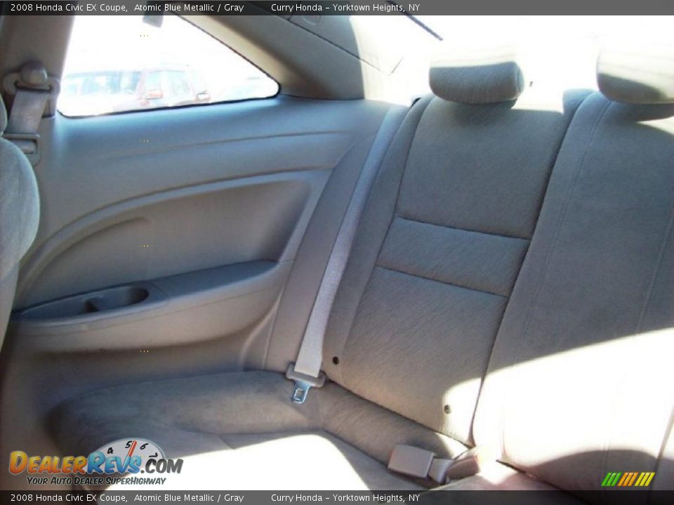 2008 Honda Civic EX Coupe Atomic Blue Metallic / Gray Photo #16