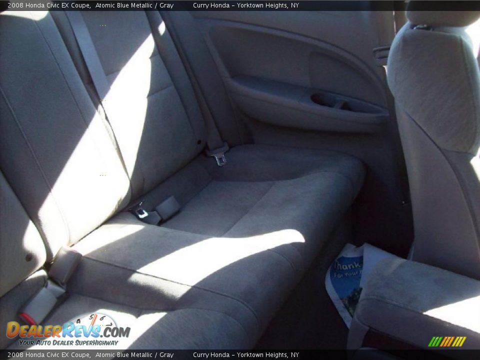 2008 Honda Civic EX Coupe Atomic Blue Metallic / Gray Photo #18
