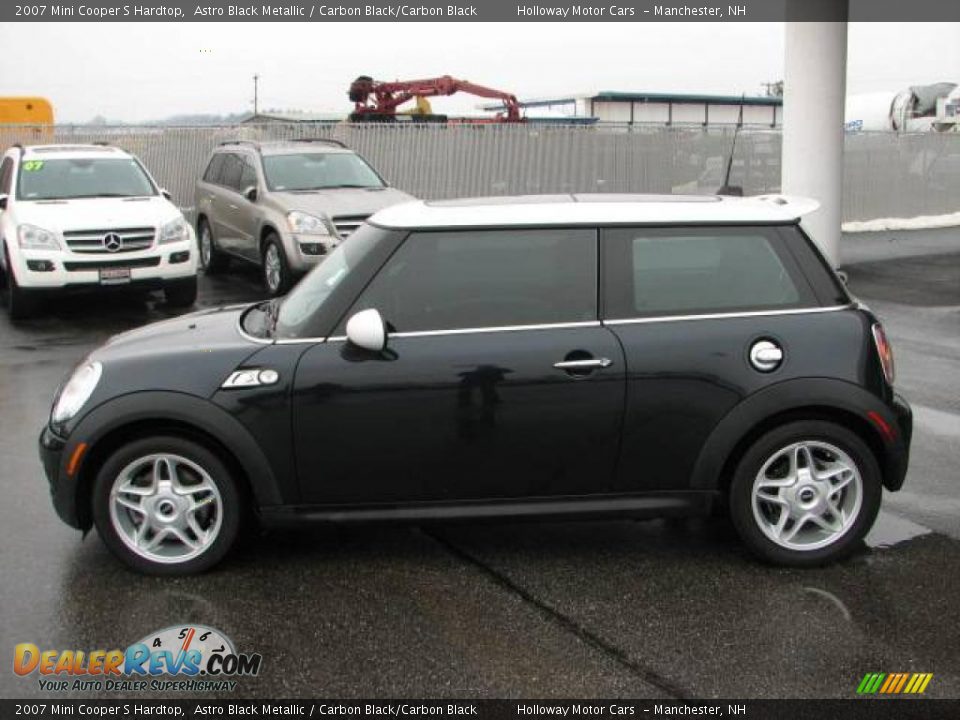 2007 Mini Cooper S Hardtop Astro Black Metallic / Carbon Black/Carbon Black Photo #3