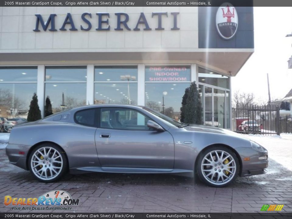 2005 Maserati GranSport Coupe Grigio Alfiere (Dark Silver) / Black/Gray Photo #1