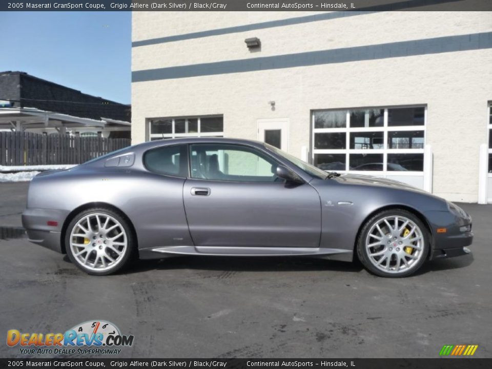 2005 Maserati GranSport Coupe Grigio Alfiere (Dark Silver) / Black/Gray Photo #2