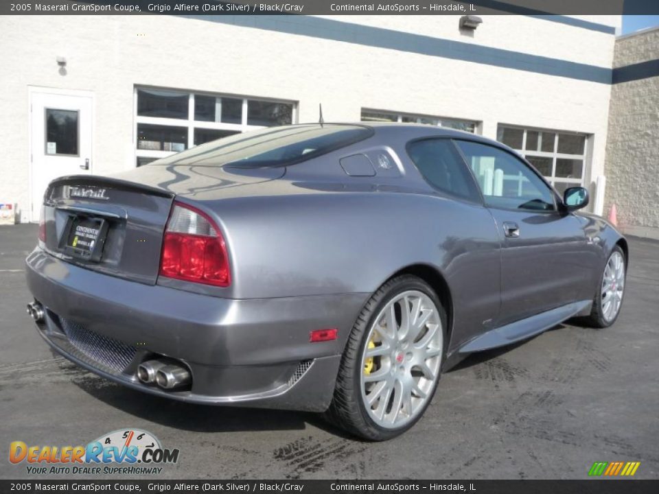 2005 Maserati GranSport Coupe Grigio Alfiere (Dark Silver) / Black/Gray Photo #3