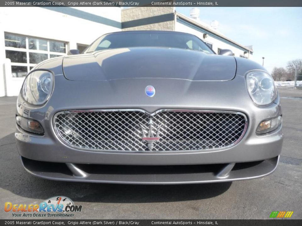 2005 Maserati GranSport Coupe Grigio Alfiere (Dark Silver) / Black/Gray Photo #5