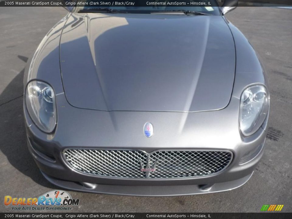 2005 Maserati GranSport Coupe Grigio Alfiere (Dark Silver) / Black/Gray Photo #11