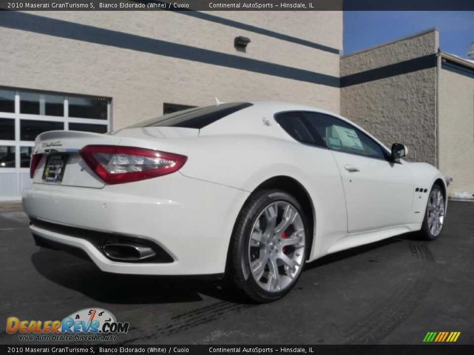 2010 Maserati GranTurismo S Bianco Eldorado (White) / Cuoio Photo #3