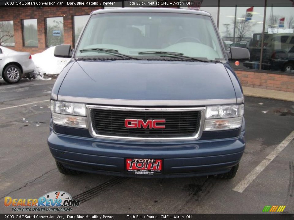 2003 GMC Safari Conversion Van Dark Blue Metallic / Pewter Photo #3