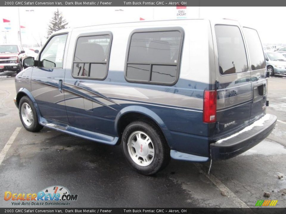 2003 GMC Safari Conversion Van Dark Blue Metallic / Pewter Photo #6