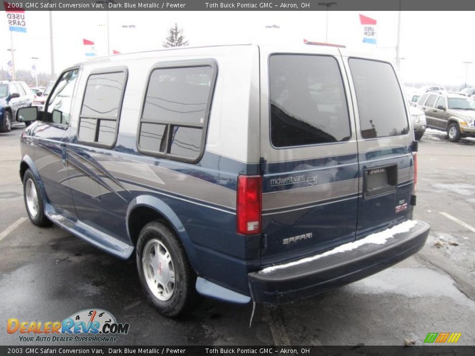 2003 GMC Safari Conversion Van Dark Blue Metallic / Pewter Photo #7