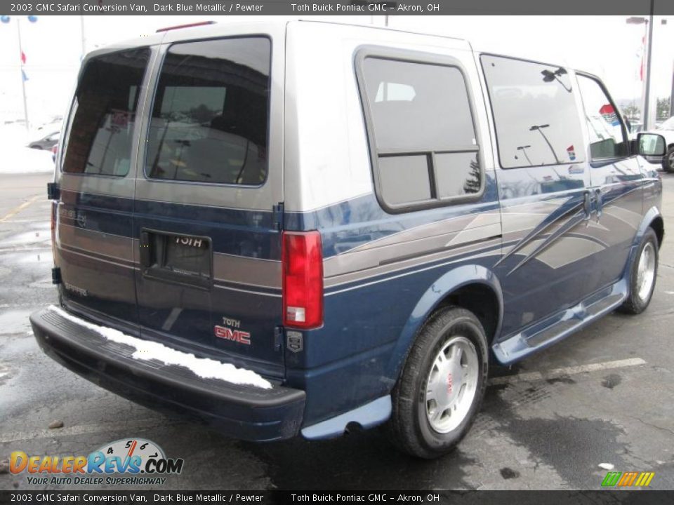 2003 GMC Safari Conversion Van Dark Blue Metallic / Pewter Photo #9
