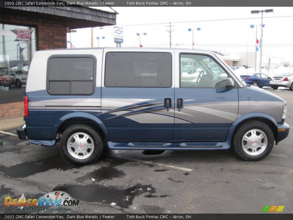 2003 GMC Safari Conversion Van Dark Blue Metallic / Pewter Photo #10