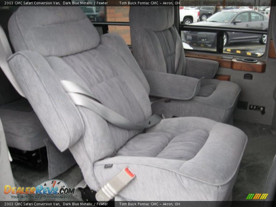2003 GMC Safari Conversion Van Dark Blue Metallic / Pewter Photo #11