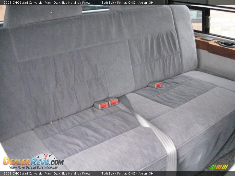 2003 GMC Safari Conversion Van Dark Blue Metallic / Pewter Photo #12