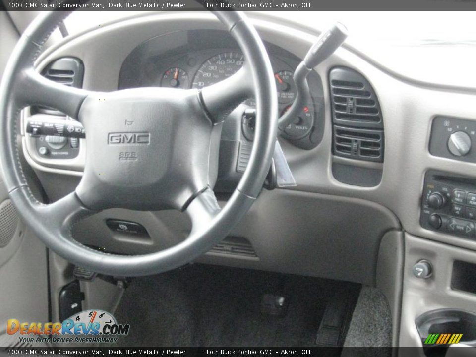 2003 GMC Safari Conversion Van Dark Blue Metallic / Pewter Photo #17