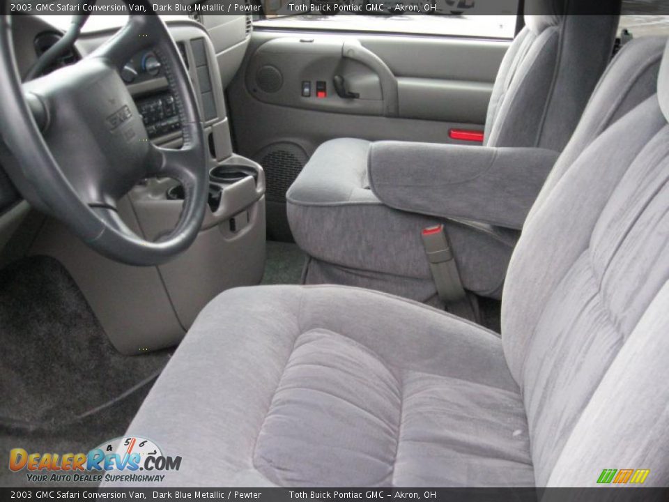 2003 GMC Safari Conversion Van Dark Blue Metallic / Pewter Photo #19