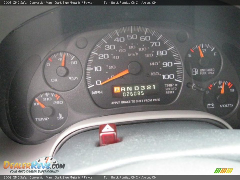 2003 GMC Safari Conversion Van Dark Blue Metallic / Pewter Photo #22