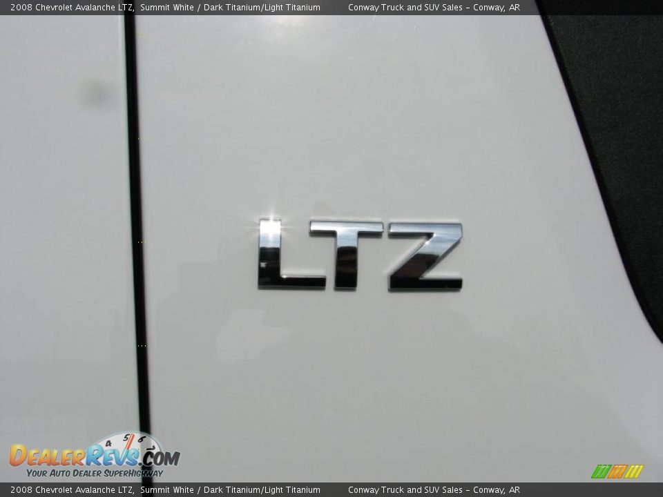 2008 Chevrolet Avalanche LTZ Summit White / Dark Titanium/Light Titanium Photo #8
