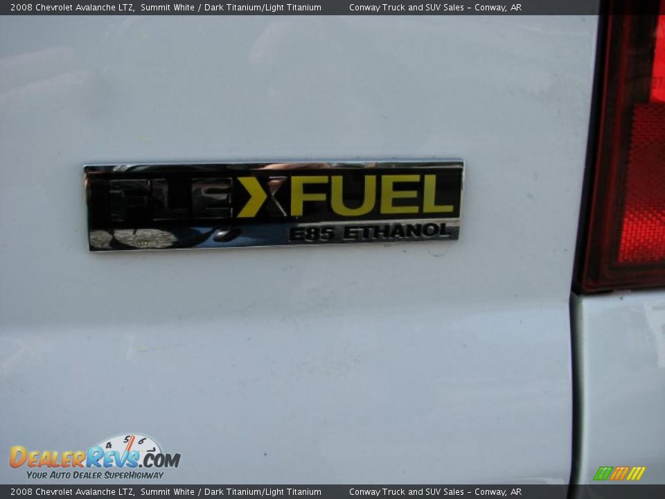 2008 Chevrolet Avalanche LTZ Summit White / Dark Titanium/Light Titanium Photo #9