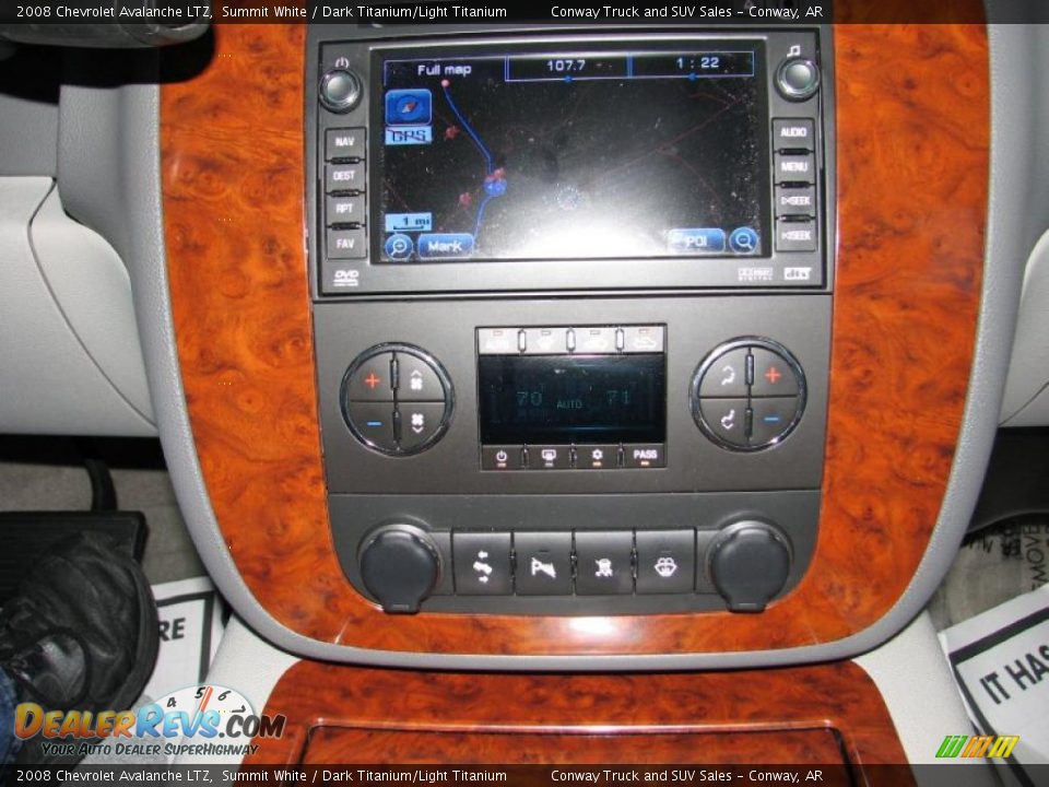 2008 Chevrolet Avalanche LTZ Summit White / Dark Titanium/Light Titanium Photo #11