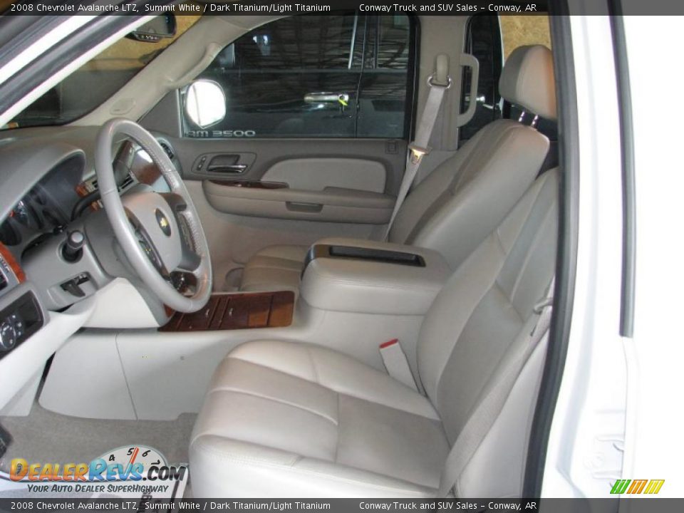 2008 Chevrolet Avalanche LTZ Summit White / Dark Titanium/Light Titanium Photo #14