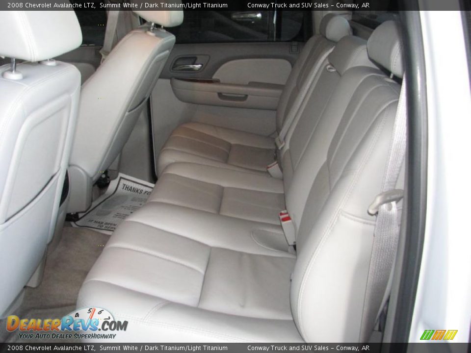 2008 Chevrolet Avalanche LTZ Summit White / Dark Titanium/Light Titanium Photo #17
