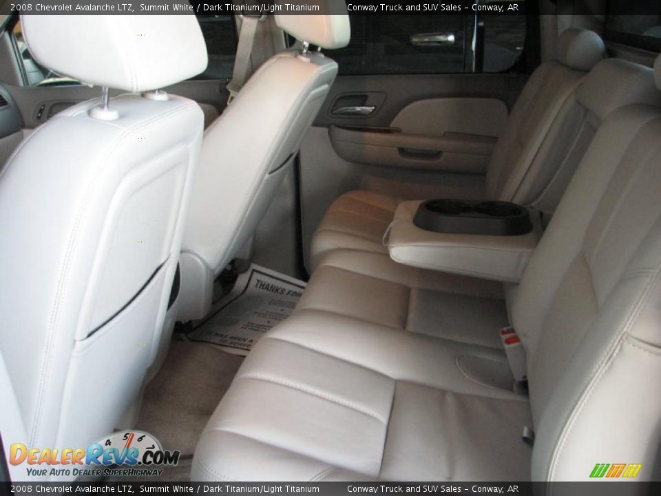 2008 Chevrolet Avalanche LTZ Summit White / Dark Titanium/Light Titanium Photo #18