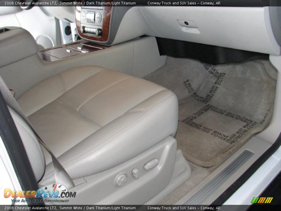 2008 Chevrolet Avalanche LTZ Summit White / Dark Titanium/Light Titanium Photo #19