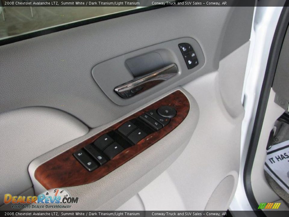 2008 Chevrolet Avalanche LTZ Summit White / Dark Titanium/Light Titanium Photo #20