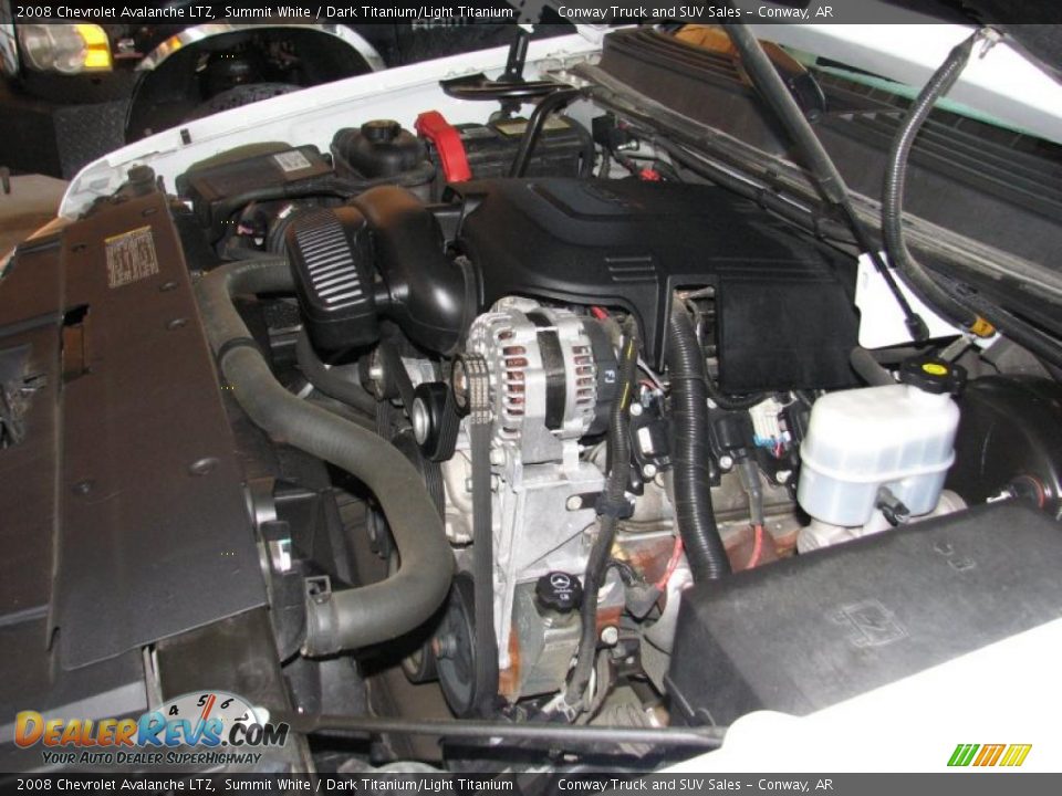 2008 Chevrolet Avalanche LTZ Summit White / Dark Titanium/Light Titanium Photo #23